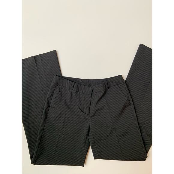 New York & Company 90's Black Pinstripe Slacks & Blazer Suit Set Women's 2 - Picture 8 of 11